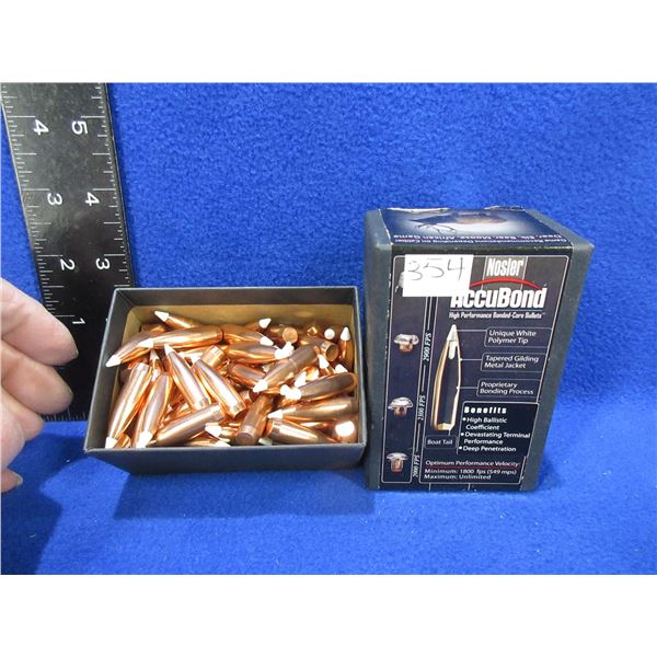 30 Cal. .308" 150gr Spitzer BT Nosler AccuBond Bullets