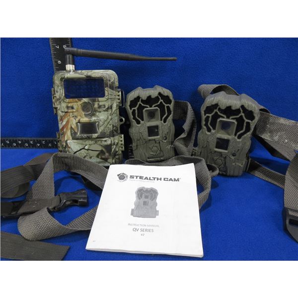 3 Trail Cameras - 1 Ridgetec, 2 Stealth Cam - Not Tested