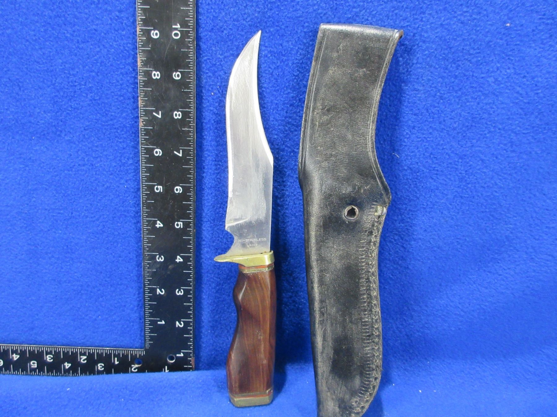 Forester HiStainless Fixed Blade Knife with Leather Sheath