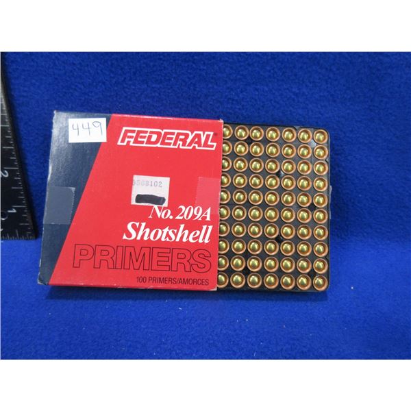 Federal No. 209A Shotshell Primers - Box of 99