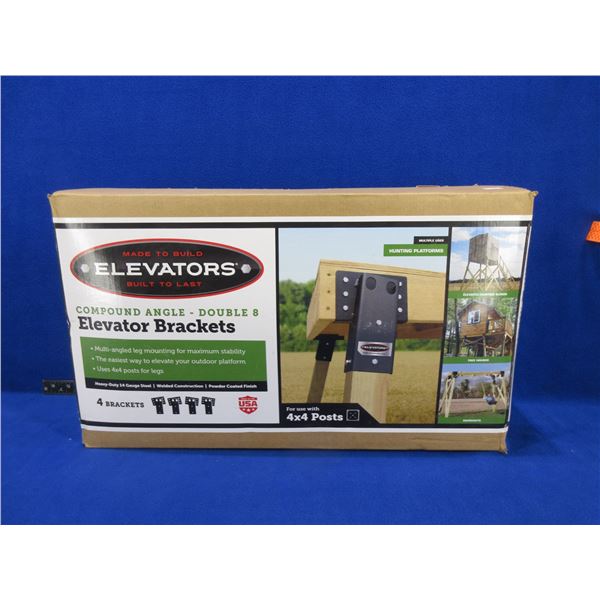 NEW - 4 Elevator Brackets - Compound Angle - Double 8