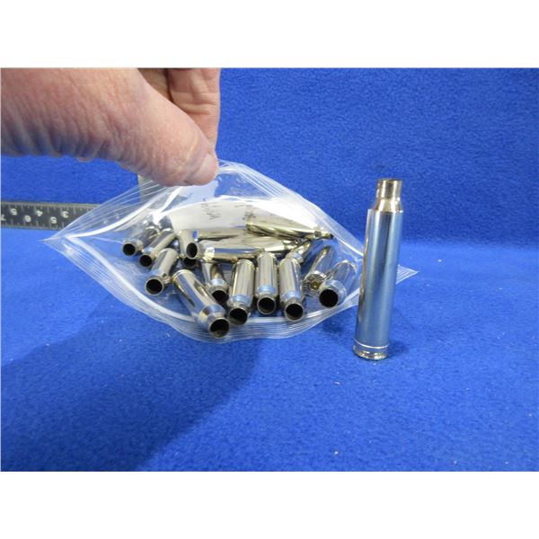 Brass Only - 300 Win. Mag Nickel Plate Unprimed - Bag of 19