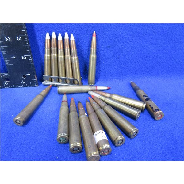 Lot of Misc. Collector Military Cartridges - Bag of 17