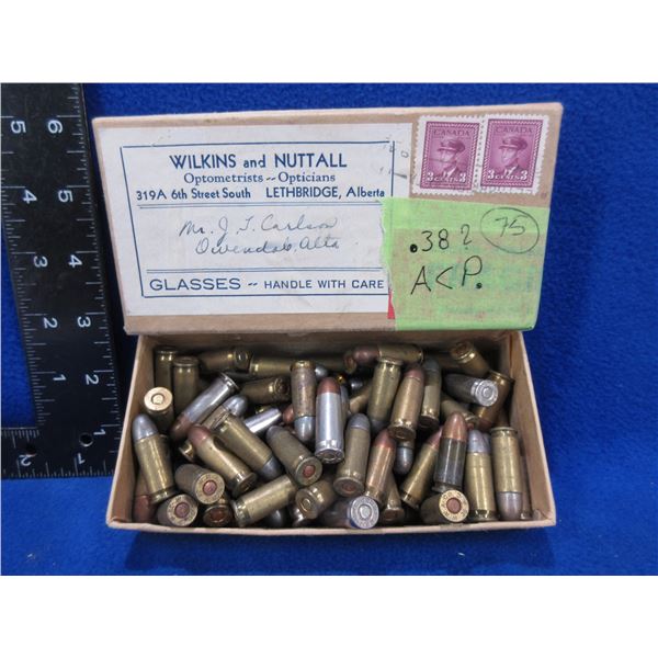 38 ACP Mixed Headstamps Cartridges - Box of 75