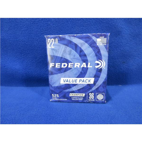 22 LR 36gr HP Copper-Plated Federal Champion Cartridges