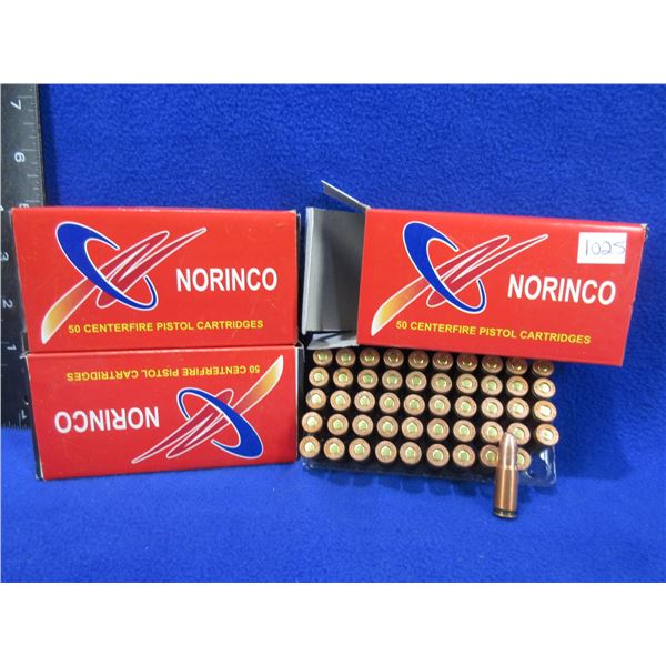 7.62X25 85gr FMJ Norinco Cartridges - 3 Boxes of 50