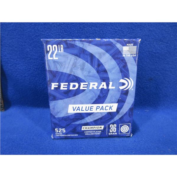 22 LR 36gr HP Copper-Plated Federal Champion Cartridges