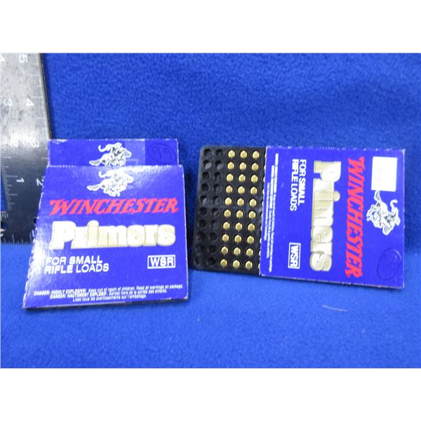 Winchester WSR Small Rifle Primers - 249 Total in 3 Boxes