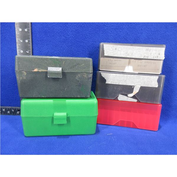 Lot of 5 Case-Gard Empty Ammo Boxes