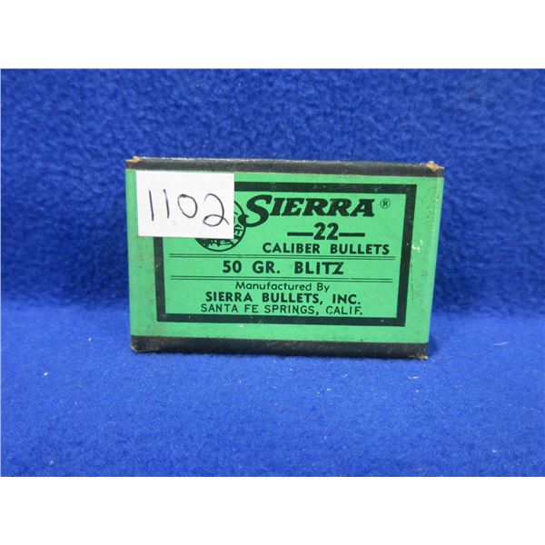 22 Cal. 50gr Blitz Sierra Bullets - Sealed Box of 100