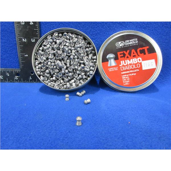 22 Cal. Exact Jumbo Diablo Airgun Pellets - Tin of 500