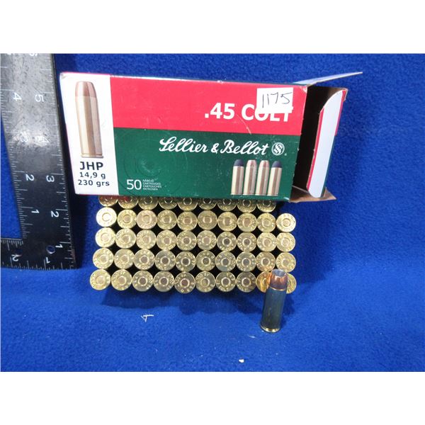 45 Colt 230gr JHP Sellier & Bellot Cartridges - Box of 50