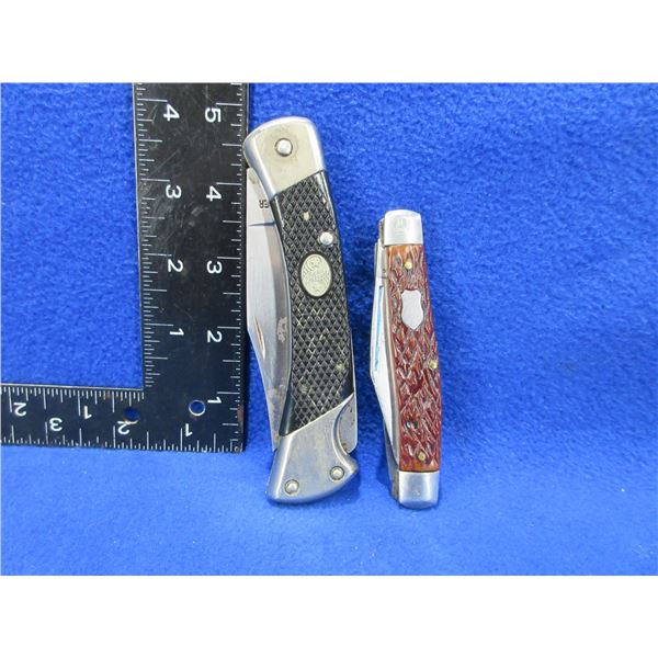 2 Folding Blade Pocket Knives - Frontier USA, K405
