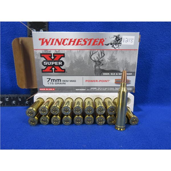 7MM Rem. Mag 175gr PP Winchester SuperX Cartridges