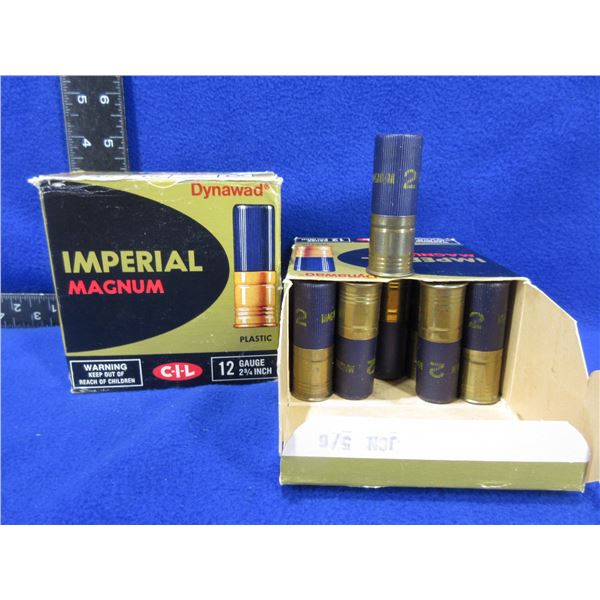 12 Ga 2 3/4" 2 Shot CIL Imperial Magnum Shotshells