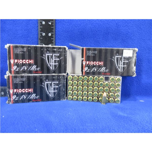 9X18 Ultra - 9X18 Police 100gr FMJTC Fiocchi Cartridges