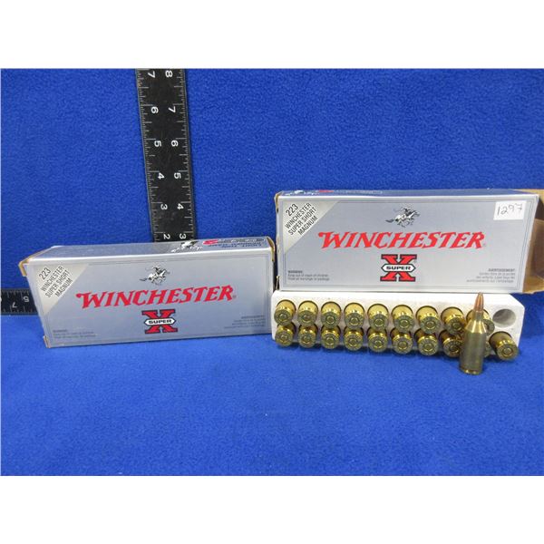 223 WSSM 64gr PP Winchester SuperX Cartridges