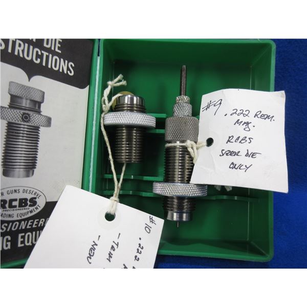 RCBS 222 Rem. Mag Trim Die and Sizer Die