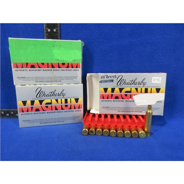 Brass Only - 257 Wby Mag Unprimed Weatherby