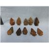 Image 1 : 10 Arrowheads - Approx. 3/4" to 1 1/4" Length
