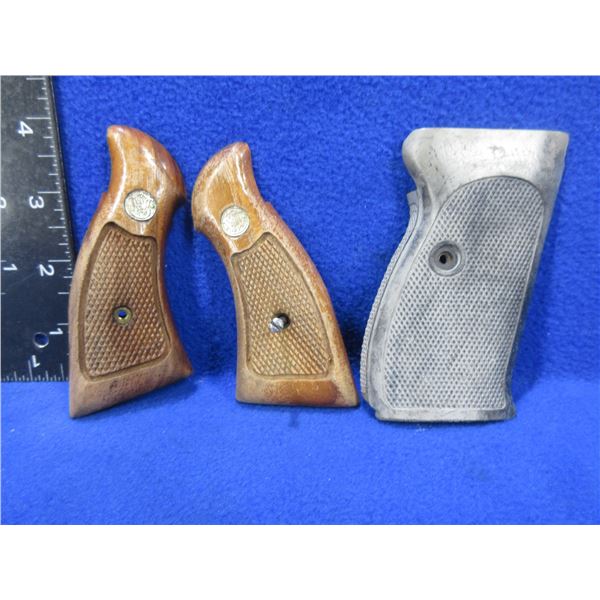 S&W Wood Grips with Screw and an Unknown Grip