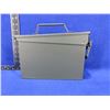 Image 1 : Metal Ammo Can - 10" x 3 1/2" x 6 1/2" Deep