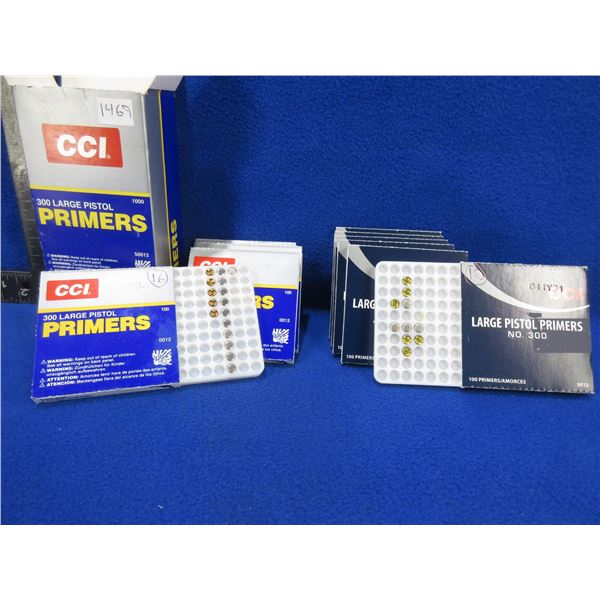 CCI 300 Large Pistol Primers - Carton of 826