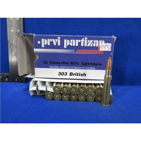 303 British 150gr SP BT Prvi Partizan Cartridges