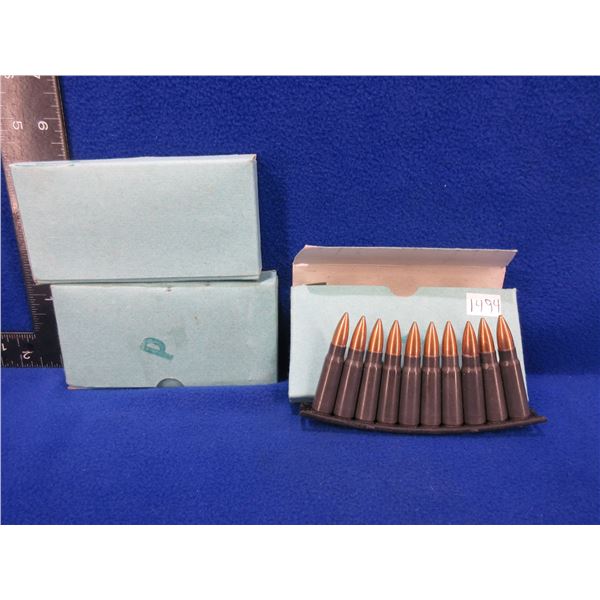 7.62X39 Cartridges on Stripper Clips - 3 Boxes of 20