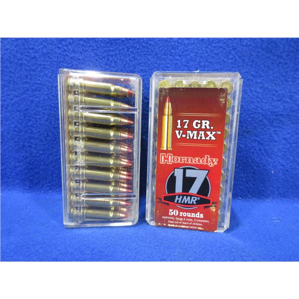 17 HMR 17gr V-Max Hornady Cartridges