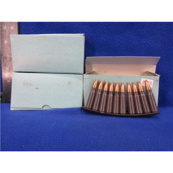 7.62X39 Cartridges on Stripper Clips - 3 Boxes of 20
