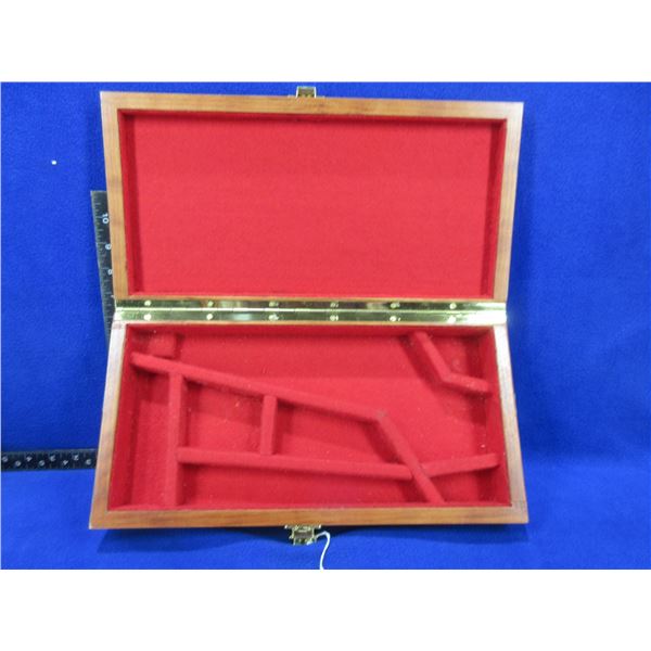Wood Handgun Box - 15 1/8" x 7 3/4" x 2 1/2" Outside Dim
