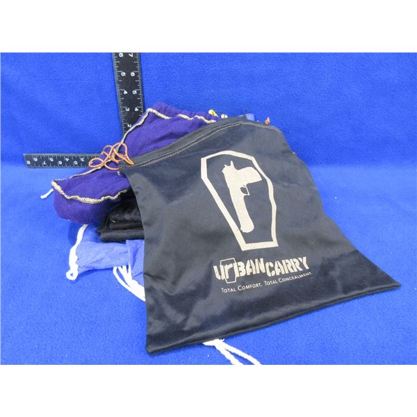 9 String Tie Mesh Bags + 2 Crown Royal Bags