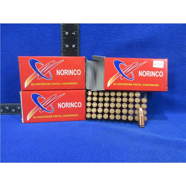 7.62X25 85gr FMJ Norinco Cartridges - 3 Boxes of 50