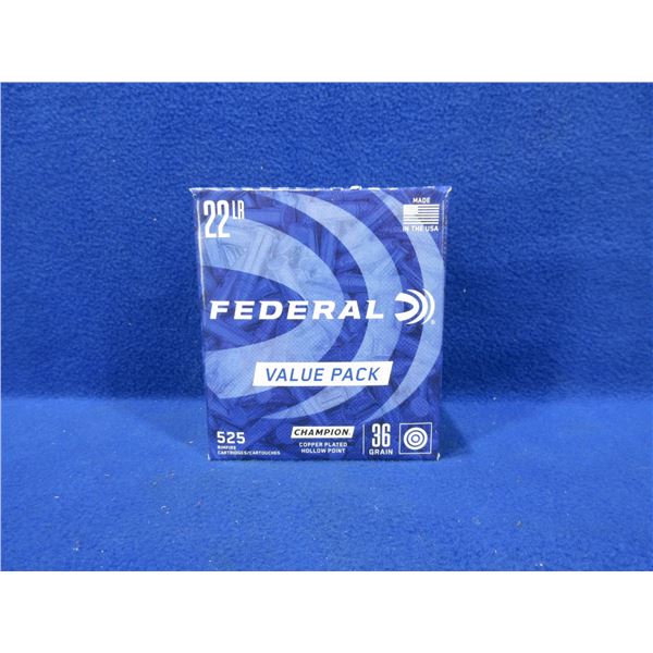 22 LR 36gr HP Copper-Plated Federal Champion Cartridges