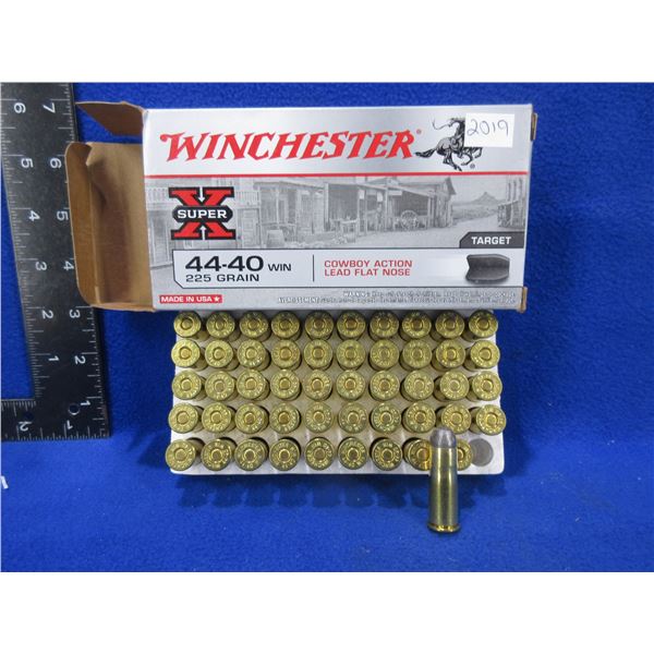 44-40 Win. 225gr Cowboy Action Lead Flat Nose Cartridges