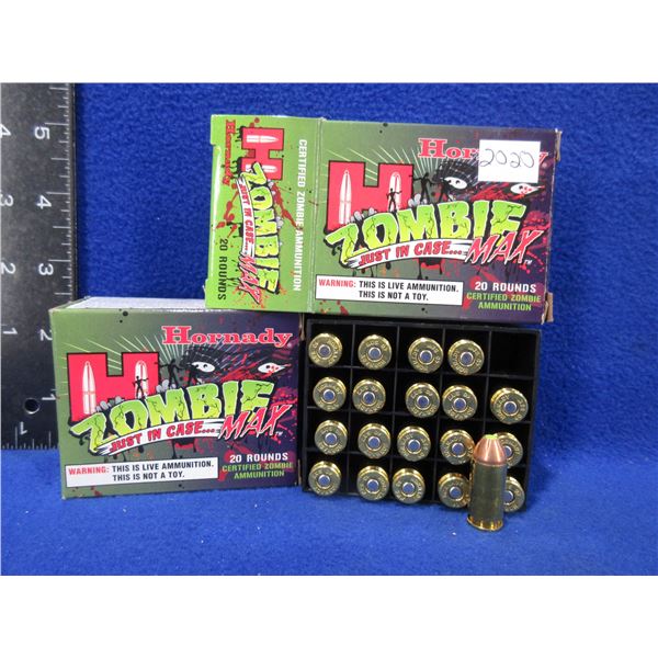 40 S&W 165gr Z-Max Hornady Zombie Cartridges