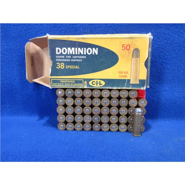 Collector Ammo - 38 Spl Mixed Headstamps Reloads