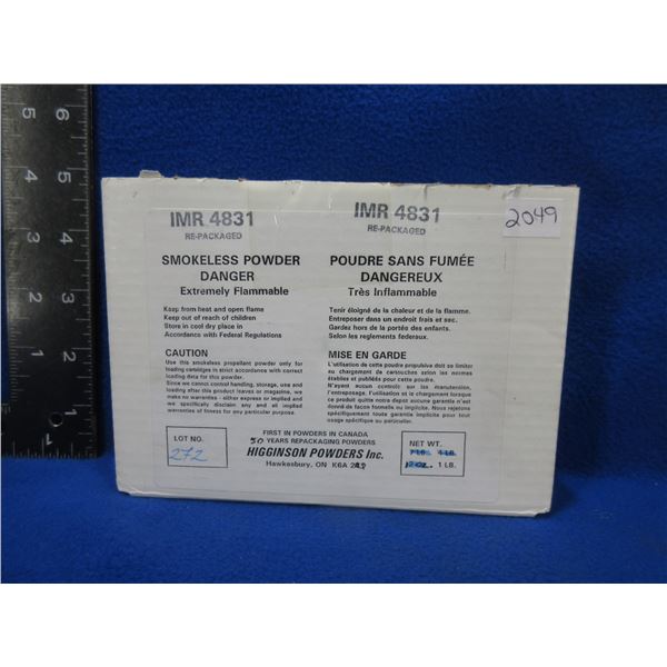 IMR 4831 Repackaged Powder - Higginson Powders Inc.