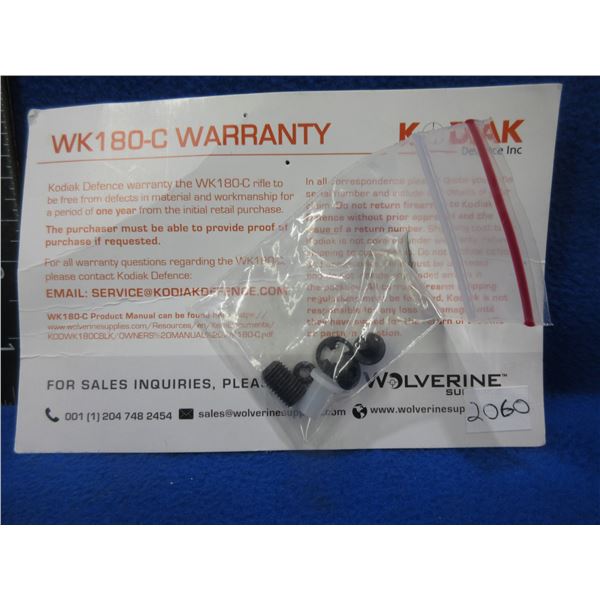 Kodiak WK 180-C Warranty Screw Pack