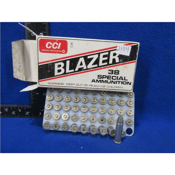 38 Spl 158gr RN CCI Blazer Cartridges - Box of 50