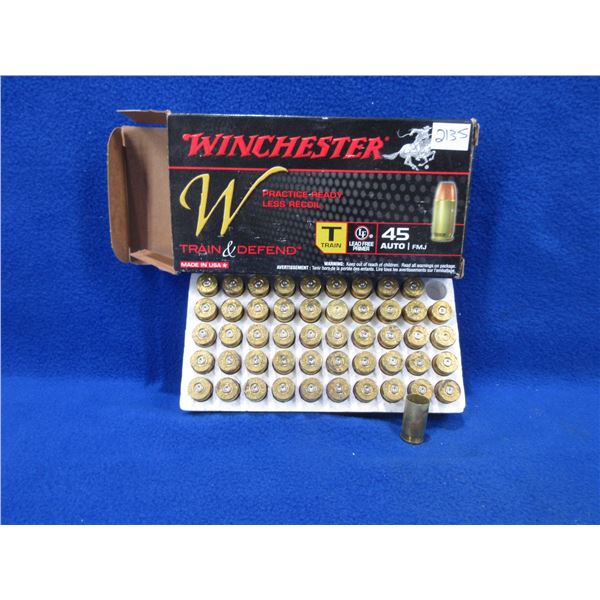 Brass Only - 45 Auto Winchester Unprimed - Box of 50