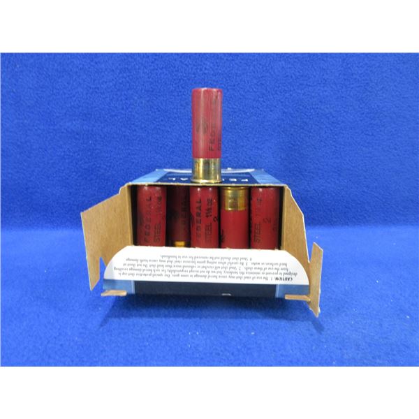 12 Ga 2 3/4" 2 Shot Federal Steel Waterfowl Shotshells
