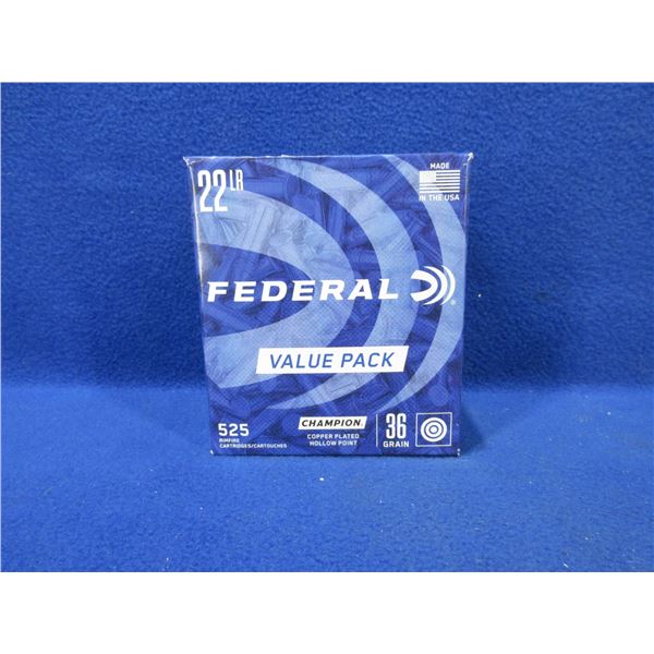 22 LR 36gr HP Copper-Plated Federal Champion Cartridges