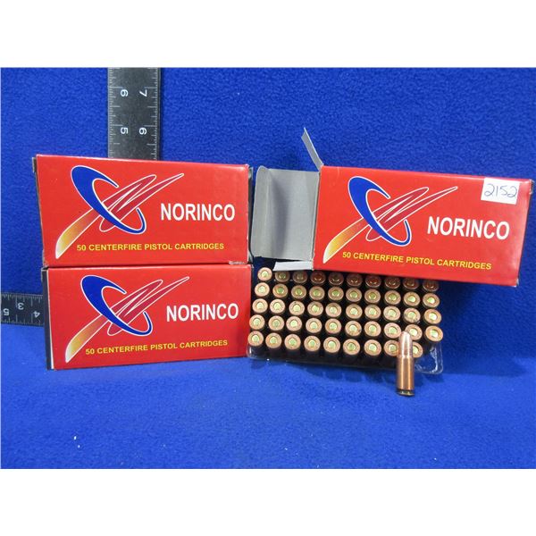 7.62X25 85gr FMJ Norinco Cartridges - 3 Boxes of 50