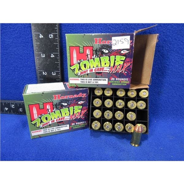 40 S&W 165gr Z-Max Hornady Zombie Cartridges