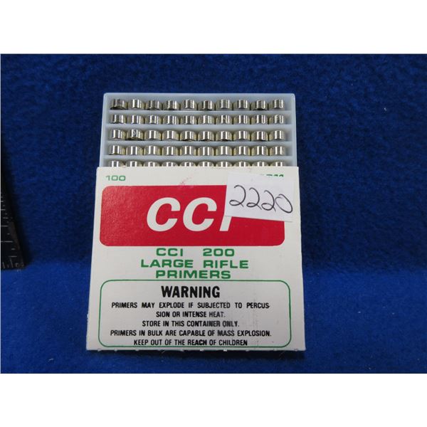 CCI 200 Large Rifle Primers - Box of 100
