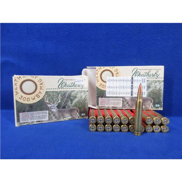 300 Wby Mag Reloads - 2 Boxes of 20