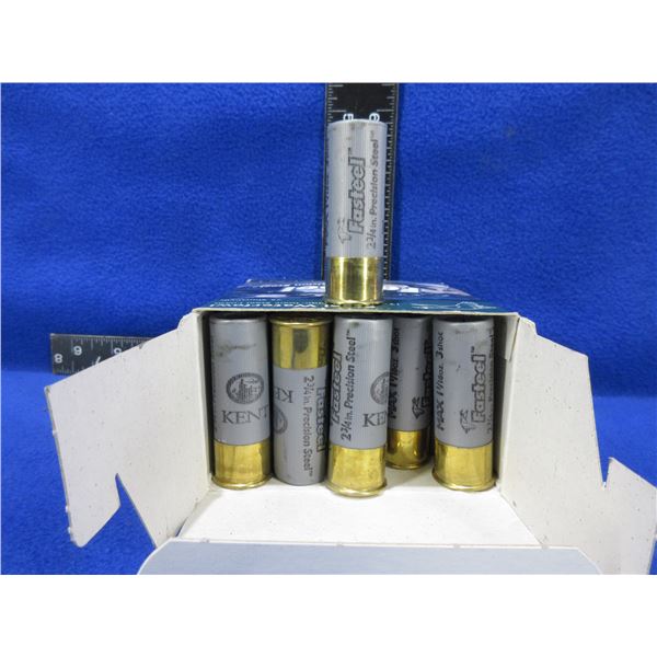 12 Ga 2 3/4" 3 Shot Kent Steel Waterfowl Shotshells