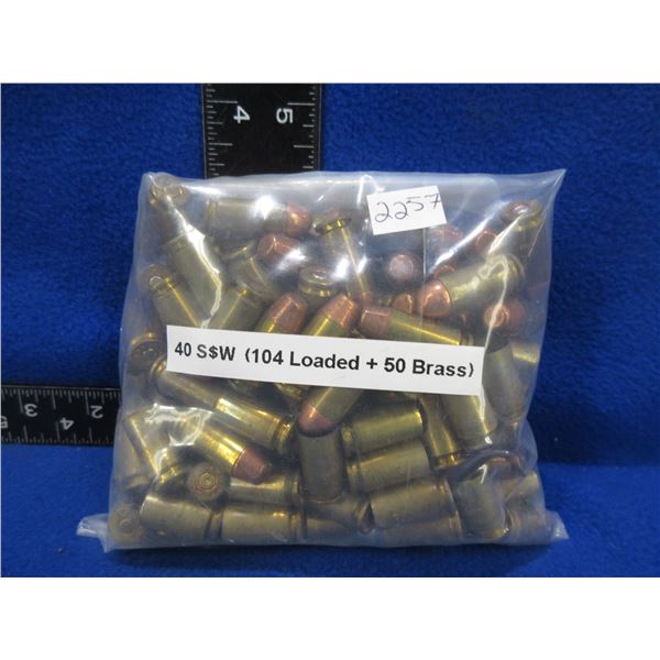 40 S&W Possible Reloads - Bag of 104 + 50 Brass